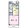 クレール興戸 1Kの間取り
