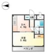 サザンコート三山木 1DKの間取り