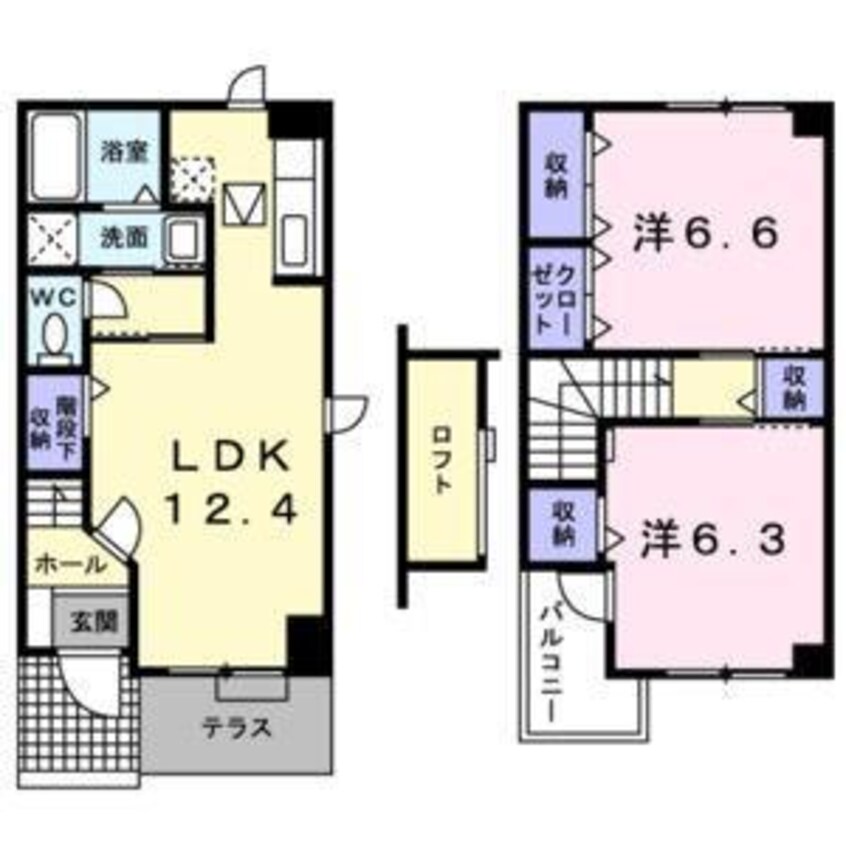 間取図 ラフィネ六番館