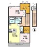 フレスコ西扇 2LDKの間取り
