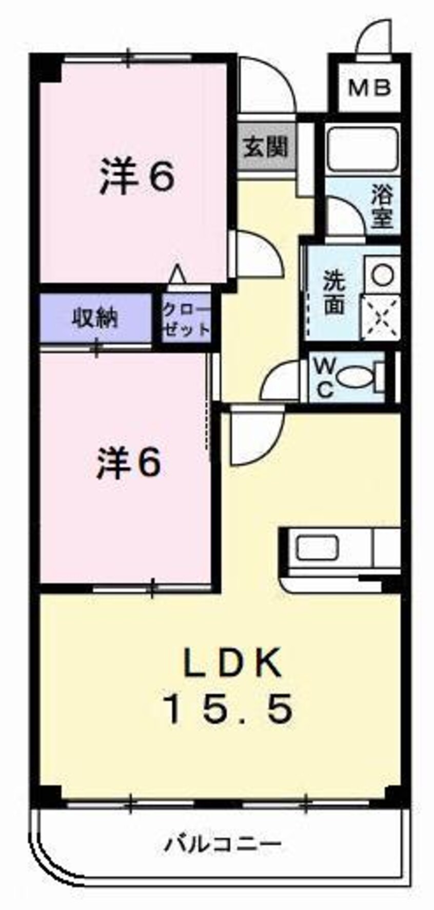 間取図 ロジュマン弘福