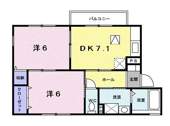 間取り図 パレ・シャルム精華