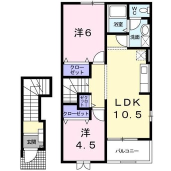 間取図 コンフォール南Ｂ