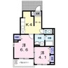 アルカンシエルコリーヌ 2Kの間取り