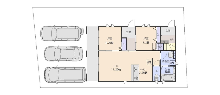 間取図 キンブリッジ木津南垣外