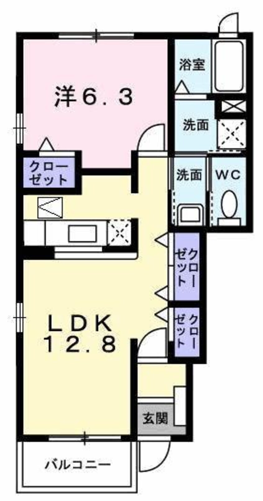 間取図 アルカンシエル　コリーヌ2