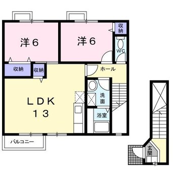 間取図 グランディールＡ