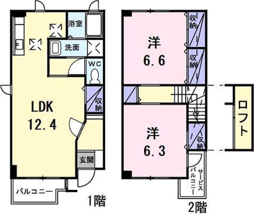 間取図 ピアッツア玉水Ｂ