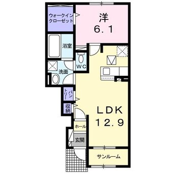 間取図 ソレアード泉川Ｃ