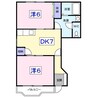 リエージュ 2DKの間取り