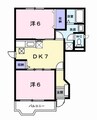 ラベンダー長尾 2DKの間取り