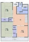 洛西北福西市営住宅 3DKの間取り