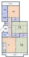 蜂ヶ丘市営住宅 3DKの間取り