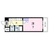 West Palace 1Rの間取り