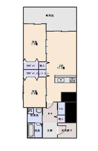間取図 KB三山木中央Belle