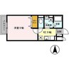 ネクストスクエア 1Kの間取り