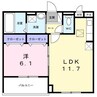 コンチェルト 1LDKの間取り