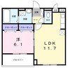 コンチェルト 1LDKの間取り