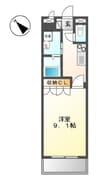 プエルタI 1Kの間取り