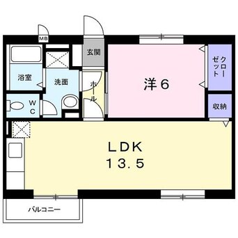 間取図 リバティ・フジムラ