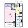 ウィスタリアII 1Kの間取り