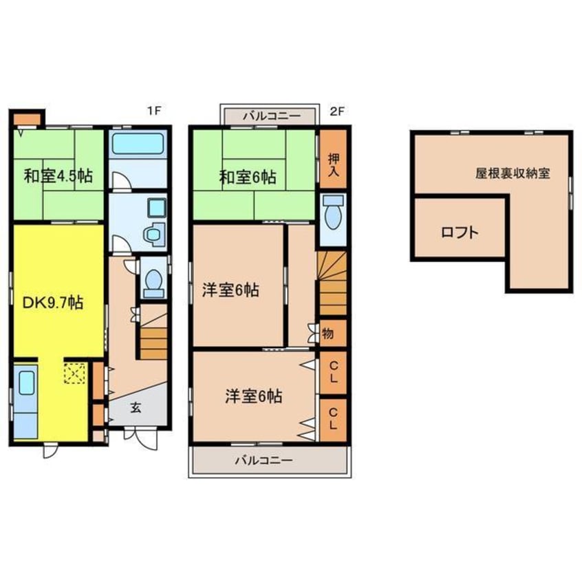 間取図 両替町12丁目戸建