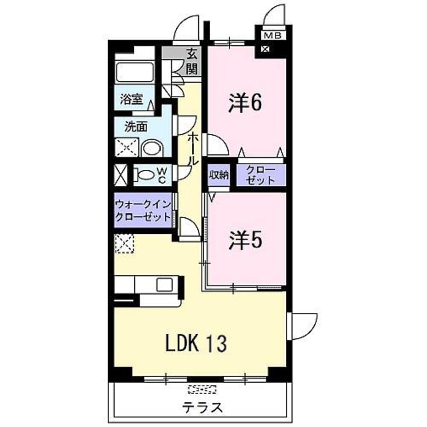 間取図 ロイヤルメドウ
