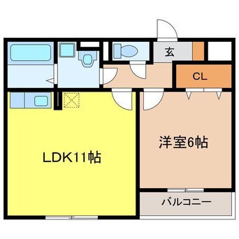 間取図 ミレ・グランデ・伏見