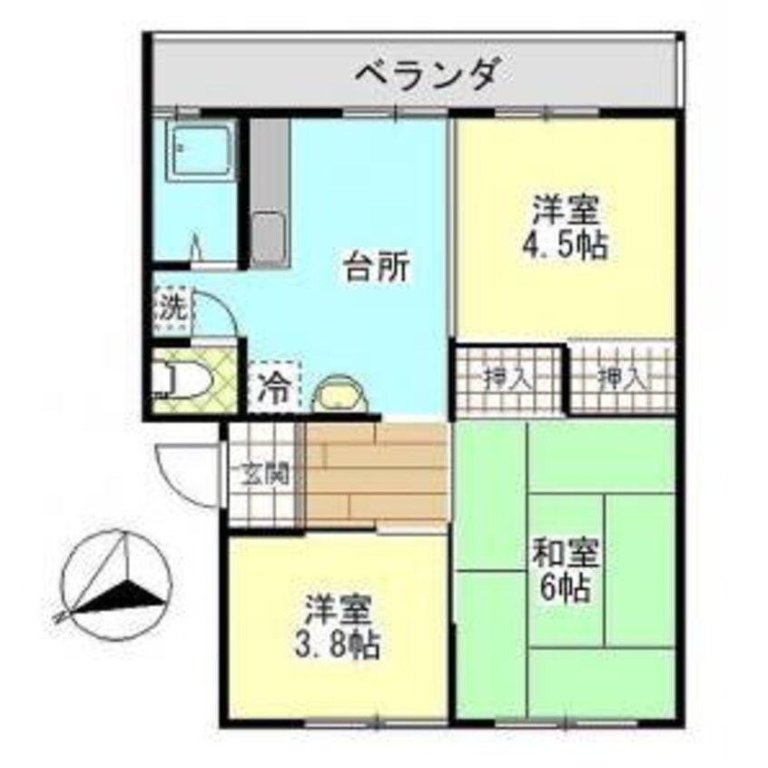 間取図 サンハイツ