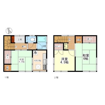 間取図 和田一丁目貸家Ⅱ