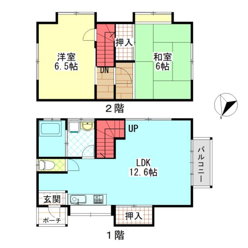 間取図 海峰苑賃貸戸建て