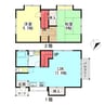 海峰苑賃貸戸建て 2LDKの間取り