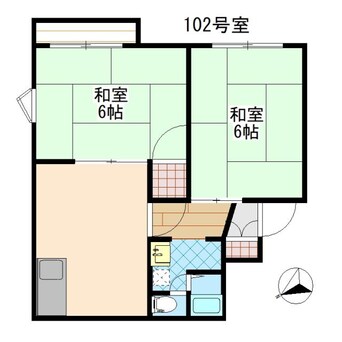 間取図 川奈コーポ栄