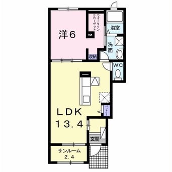 間取図 イーストフラワー更級2