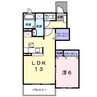 ソルヴェールA 1LDKの間取り
