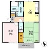 ファインビレッジ 2DKの間取り