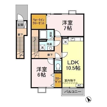 間取り図 グランコートJA