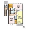 グランコートJA 2LDKの間取り