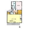 セルブランドS 1LDKの間取り