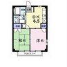 ヤネヤハイツ 2DKの間取り