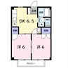 グリーンエポック 2DKの間取り