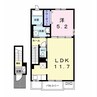 アルーシャI 1LDKの間取り