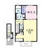 アルーシャI 1LDKの間取り