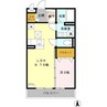 ブランコートⅡ 1LDKの間取り