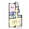 サンルーツＡ 1LDKの間取り