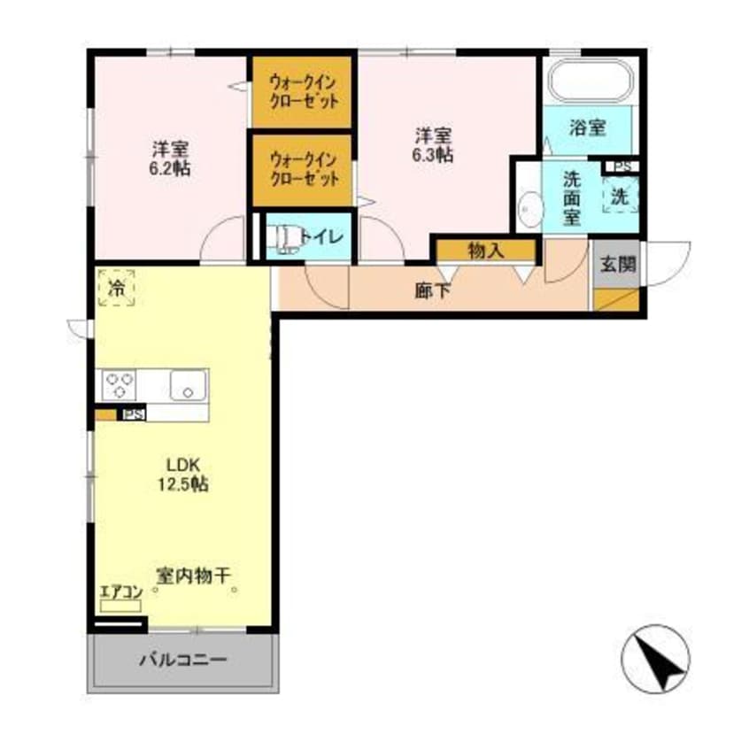 間取図 Ｌａｖｉｅ