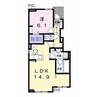 アクシスA 1LDKの間取り