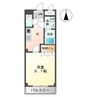 ベルウッド 1Kの間取り