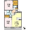 サニーリヴA 2LDKの間取り