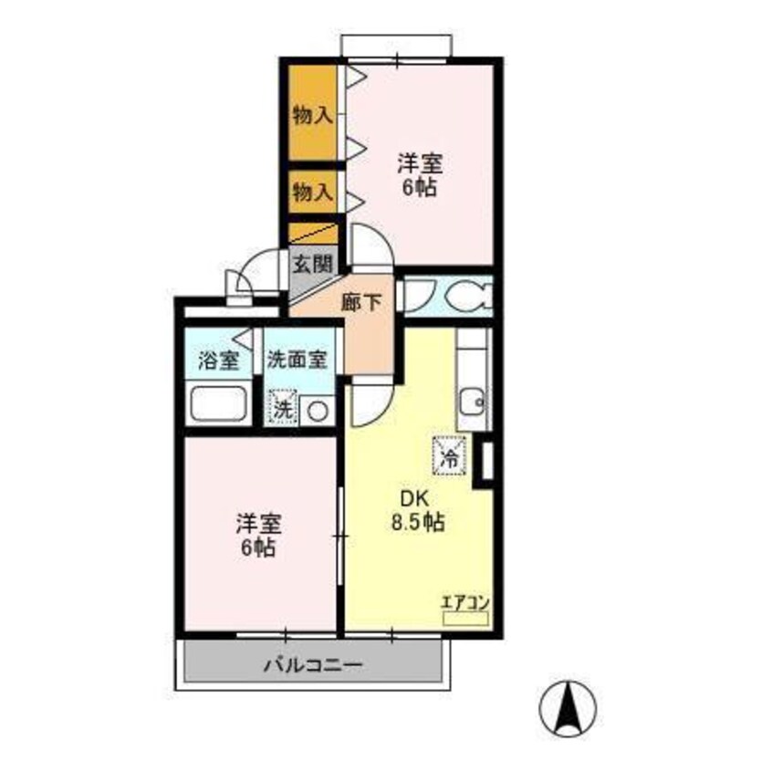間取図 ロイヤルハウスA
